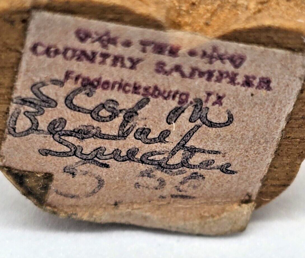 10-22.png Rare VTG Country Sampler Bear from Fredricsberg TX