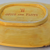 Fitz and Floyd Appetizer Plate Hand Painted Grapes & Leaves 8 1/4" x 5 1/2" VTG