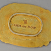 Fitz and Floyd Appetizer Plate Hand Painted Grapes & Leaves 8 1/4" x 5 1/2" VTG
