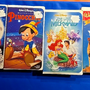 6 Disney & Classic VHS Lot - Wizard of Oz, Little Mermaid + NEW Sleeping Beauty