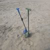 Metal Detecting Beach Sand Scoop – ABS Basket, Carbon Fiber Shaft, Custom Color