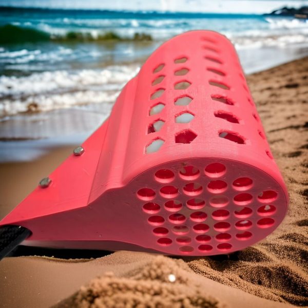 Metal Detecting Beach Sand Scoop – ABS Basket, Carbon Fiber Shaft, Custom Color