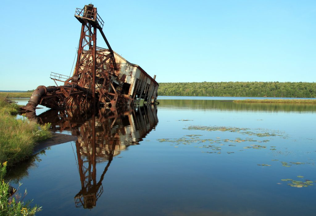 Sunken Bucket Dredge