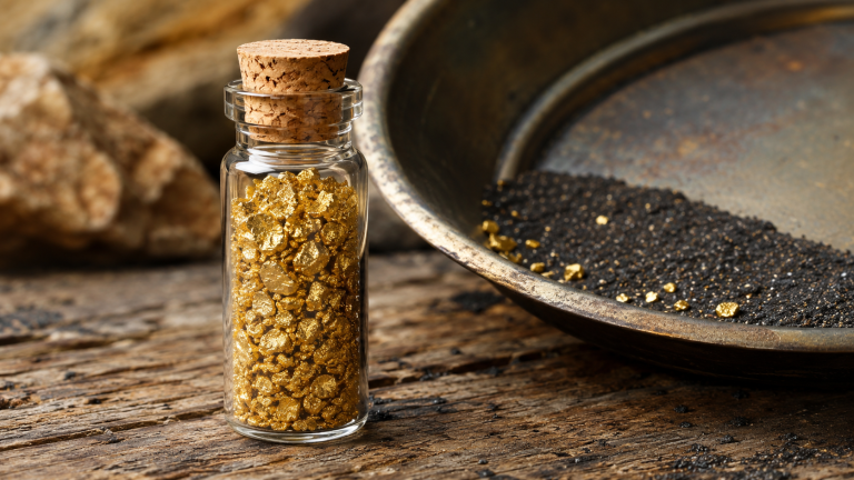 Gold Removed From Black Sand