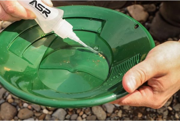 Asr outdoor 11pc gold panning kit – classifier screens, dual riffle gold pans & prospecting tools (green)