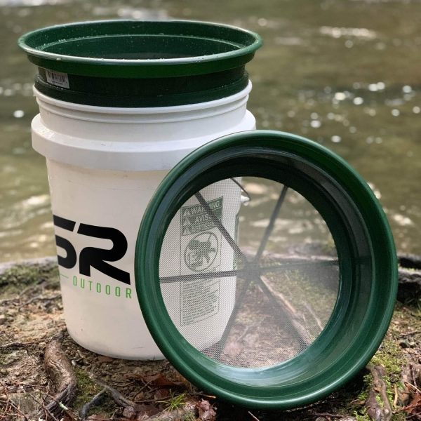 Asr outdoor 11pc gold panning kit – classifier screens, dual riffle gold pans & prospecting tools (green)
