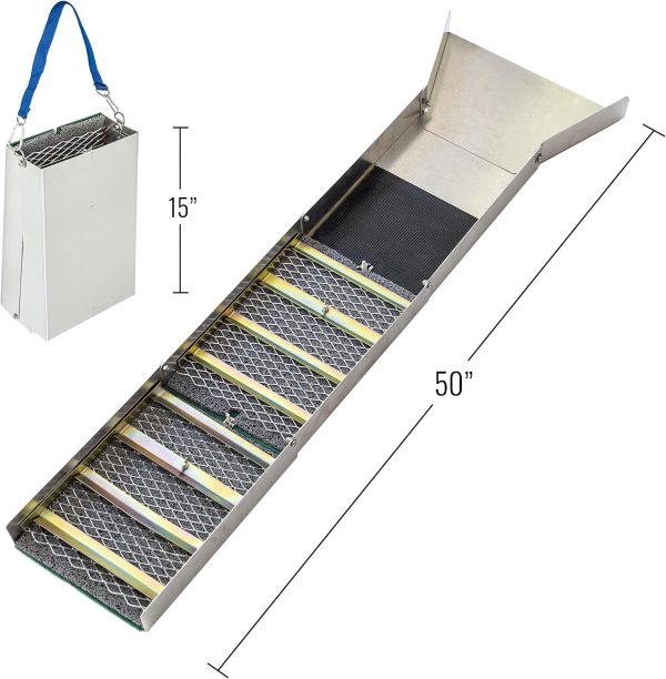 Asr-Outdoor-24Pc-Deluxe-50-Inch-Aluminum-Folding-Gold-Sluice-Box-Kit-3-1.Jpg Asr outdoor 24pc deluxe 50" aluminum folding sluice box kit with backpack & gold panning tools – black