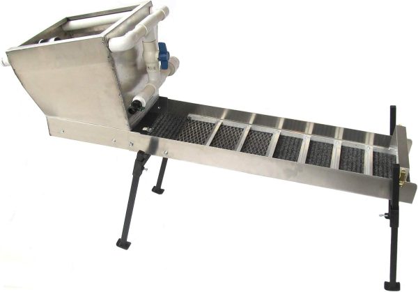 48" complete highbanker kit with hopper box, stand, hoses & adapters – gold mining equipment