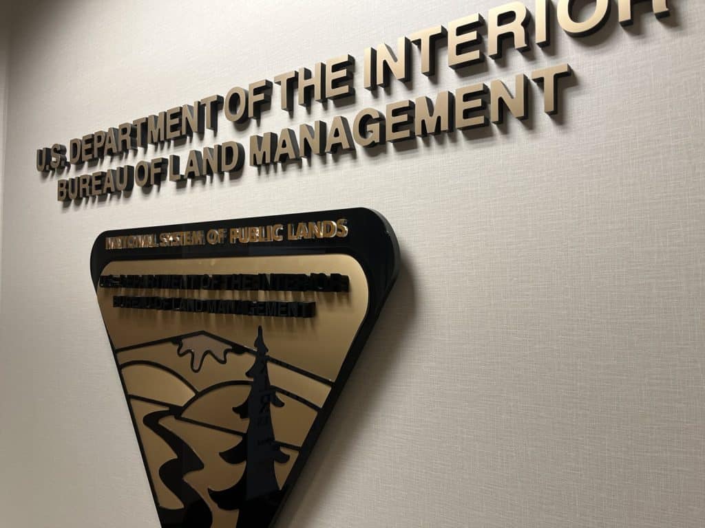 Where Can You Metal Detect? Rules For Blm, National Forests, National Parks, And State Lands 2 Bureau of land management sign with the national system of public lands emblem
